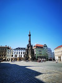 barokový stĺp na Hornom námestí v Olomouci