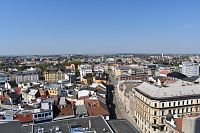 strechy budov a ulice Olomouca