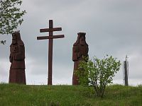 drevené sochy Cyrila a Metoda