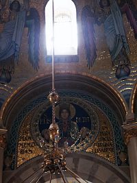 mozaika sv. Alžbety Durínskej v zlate