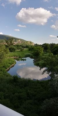 pohľad z mosta, z časti nad pevninou