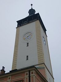 38 metrov vysoká veža bývalej radnice