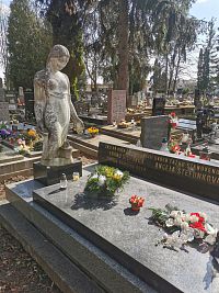 "Zastaň duša. Tu skončil svoju ťažkú stanovenú púť sochár, profesor VŠVU"