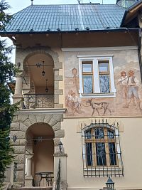 detail nástennej maľby