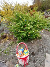 jedno zákutie s veľkonočnou výzdobou