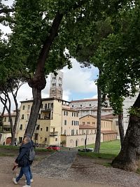 pohľad z hradieb na historickú časť mesta