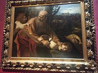 Obetovanie Izaka, Caravaggio