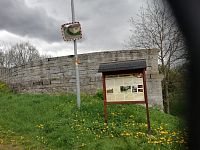 infotabuľa o obci a výstavbe tunela