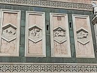 reliefy v šesťuholníkoch