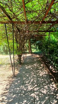 prístrešok oproti jazierku