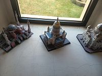 makety chrámov I na zrekonštruovanej chodbe na prízemí