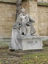 maliar so skicárom a tužkou