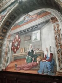 chorá Fina vidí sv. Gregora, ktorý jej oznamuje dátum jej smrti