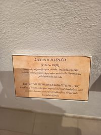 popiska k portrétu posledného mužského dediča rodu Ilešháziovcov