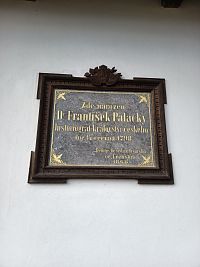 pamätná doska na rodnom dome Palackého