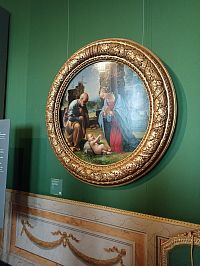 zaujímavý rám kruhového obrazu