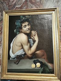 Caravaggio - Chorý Bakchus