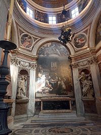 Kaplnka Chigi - oltárny obraz od Sebastiana del Pombia