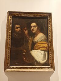 autoportrét Artemisie Gentileschi
