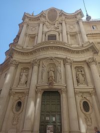 Taliansko - Lazio -Rím - San Carlo alle Quattro fontane - kostol Sv. Karla u štyroch fontán