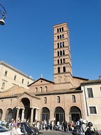 Taliansko - Lazio - Rím - Námestie úst pravdy (Piazza della Bocca dell Veritá)
