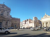 Mojžišova fontána a kostoly Santa Maria della Vittoria a Santa Susanne alle Terme di Diocleziano