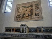 freska Sigismondo Pandolfo Malatesta kľačí pred sv. Žigmundom (sv.Sigismondom)