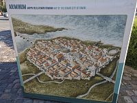 pohľad na mesto Ariminum (latinský názov), dnešné Rimini