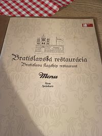 jedálny lístok