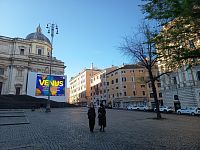 na Námestí Esquilino s domom kde žil Bernini