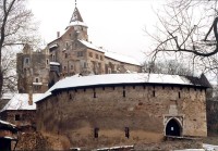 Hrad Pernštejn v zimě