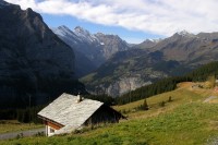 Pohled na bernské Alpy
