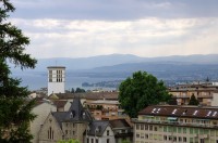 Výhled na město a Ženevské jezero