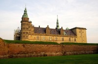 Hrad Kronborg ve svitu zapadajícího slunce