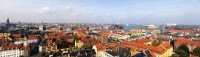 Panoramatický výhled z věže na město