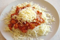 Krůtí směs na špagety v konzervě 1 porce ( Certifikace - CZ 53940135 ES )