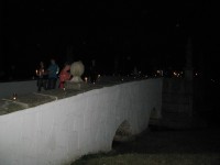 svíčkový pochod končí na barokním mostě