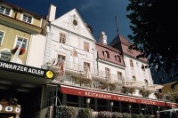 hotel Goldener Löwe na náměstí Hauptplatz v Mariazellu