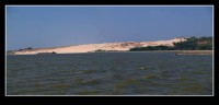 panorama duny Parnidžio kopa s Kuršskou lagunou