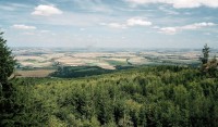 výhled z Vysoké skály do Polska