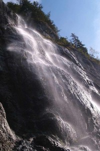 vodopád v soutěsce Wasserfallgraben