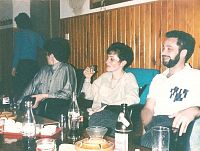 Milanovo kamarád s manželkou,společenská místnost Perla rok 1993