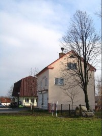 Dolní Domoslavice: Budova hasičské zbrojnice a obecního úřadu
