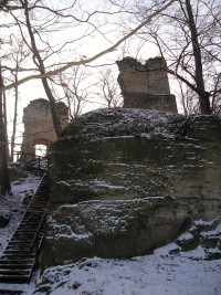 Zbytky hradu Děvín