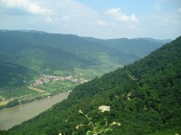 Aggstein - pohled na Dunaj