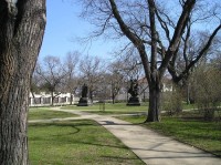Park s Myslbekovými sochami