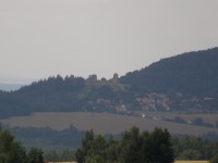 Lichnice z vyhlídky u hradu Oheb nad Sečskou přehradou