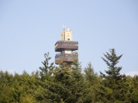 Plošiny vyhlídkové věže nad okolním lesem