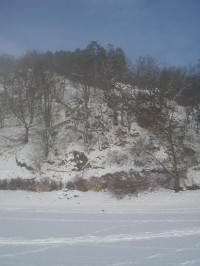 zimní přehrada - leden 2004