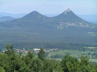 výhled z Vrátenské hory: Bezděz